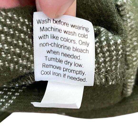 EUC Sonoma Green Plaid Flannel Shacket Womens XXL Outdoor Thermal Jacket‎ $74 - Picture 8 of 11